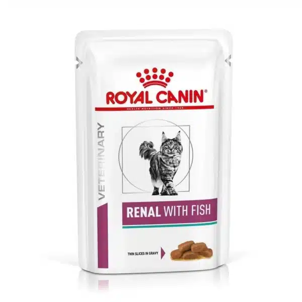 Royal Canin Veterinary Chat Renal Poissons - Sachets - 12 X 85 G