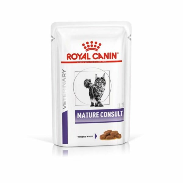 Royal Canin Veterinary Mature Consult Émincé en Sauce – 12 x 85 g