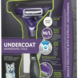 Furminator Brosse – Anti-mue chat courts