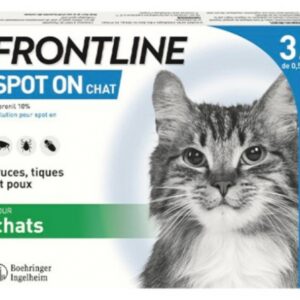 Frontline Spot-On pour chat – Boîte de 3 pipettes