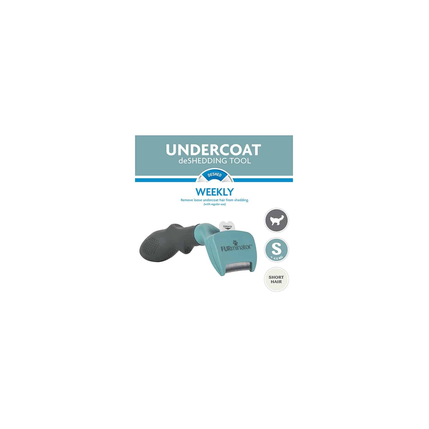 Furminator Brosse – Anti-mue chat courts S