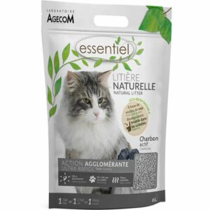 Litière Naturelle au Charbon – 6 L – Agecom