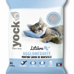 Yock Litière Minérale Agglomérante – 8 L