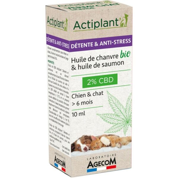 ACTI Huile de CBD 2% + Huile de Saumon 10ml - Agecom