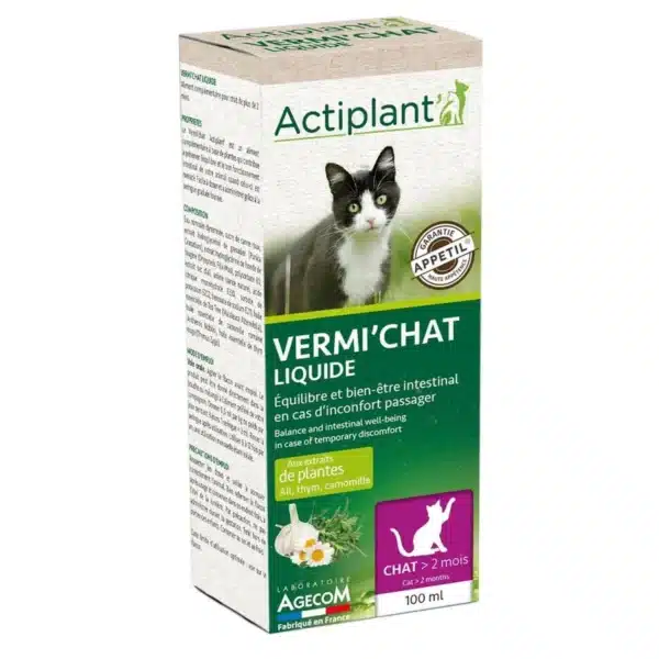 Vermi’Chat Liquide 100 ml – Actiplant