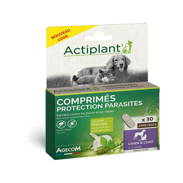 Actiplant' – Comprimés Protection Parasites Chien et Chat – x30
