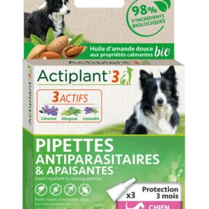 Agecom Actiplant’3 Pipettes Chien moyen 10-30 kg