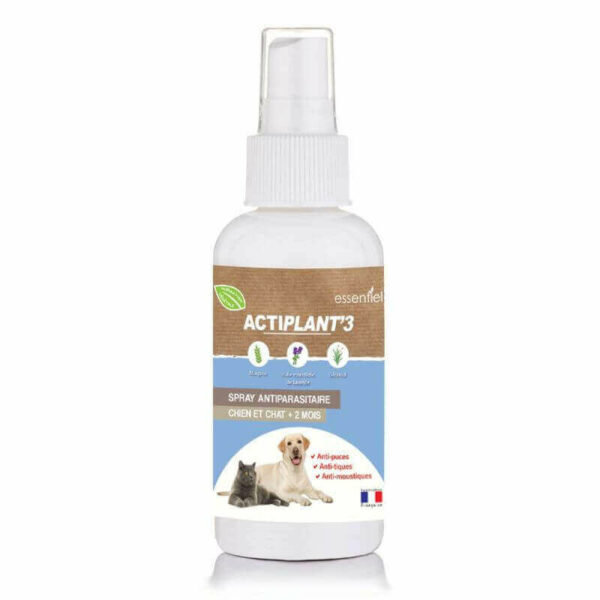 Actiplant'3 – Spray Antiparasitaire Chien et Chat – 100 ml – AGECOM