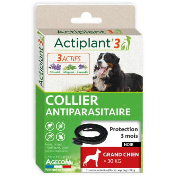 Collier antiparasitaire Actiplant’3 Grand chien