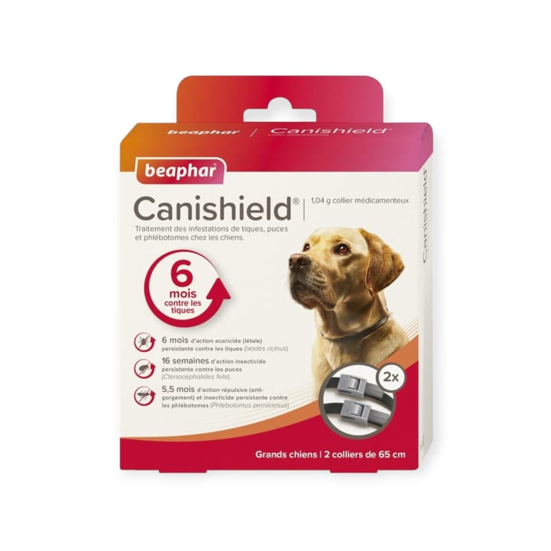 Beaphar Canishield Collier Grands Chiens – 2 colliers