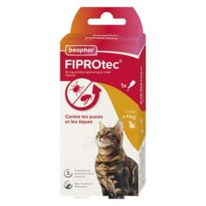 Beaphar FIPROTEC Solution Spot-on pour Chats – 50 mg – 1 pipette