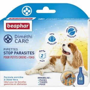 DIMETHICARE Pipettes Stop Parasites Petit Chien -15 kg