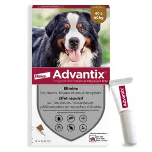 Advantix Très Grand Chien 40-60 kg - 4 pipettes de 6 ml