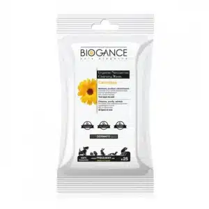 Biogance Lingettes Nettoyantes pour Chat Chien et Petits Mammifères