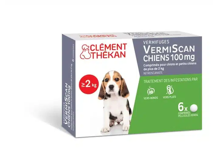 Vermiscan Chiot et Petit Chien 100 mg - 6 comprimés