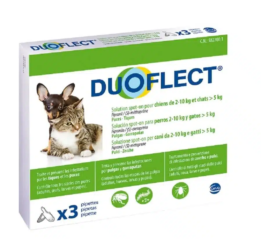 Duoflect Chien 2-10 kg et Chat > 5 kg - 3 pipettes