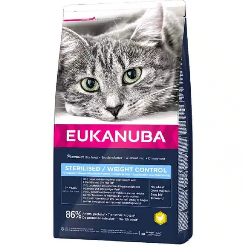 Eukanuba Chat Adulte Stérilisé Contrôle du Poids Poulet 10 kg