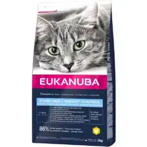Eukanuba Chat Adulte Stérilisé Contrôle du Poids Poulet 2 kg