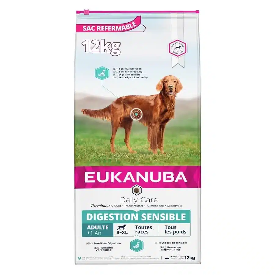 Eukanuba Daily Care Chien Sensitive Digestion Poulet 12 kg