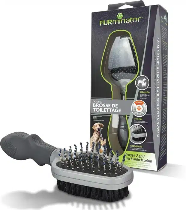 Furminator brosse double pour chat et chien