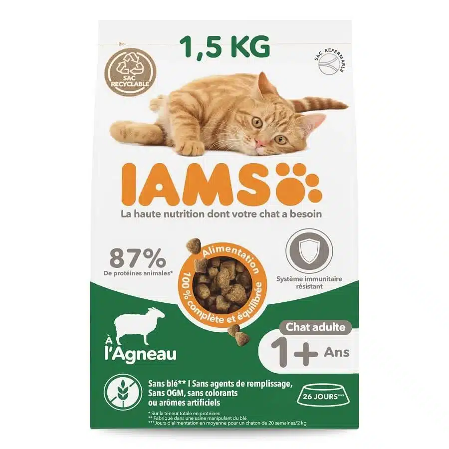 IAMS Advanced Nutrition Chat adulte Agneau 1,5 kg