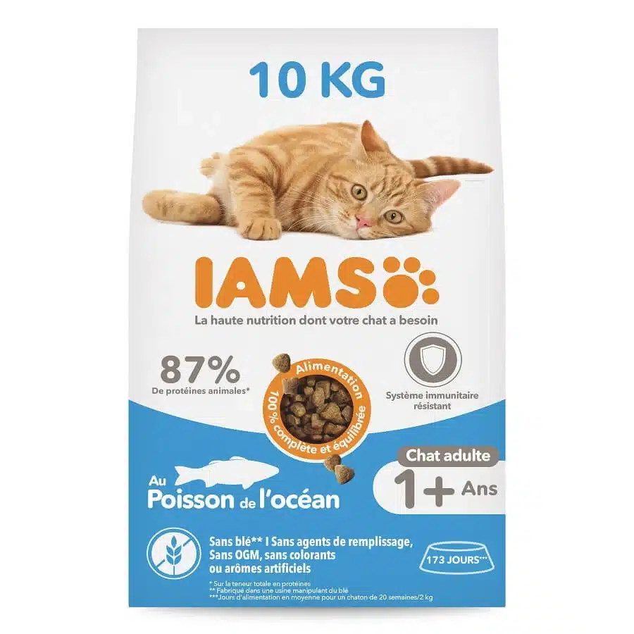 IAMS Advanced Nutrition Chat adulte Poisson de l'océan 10 kg