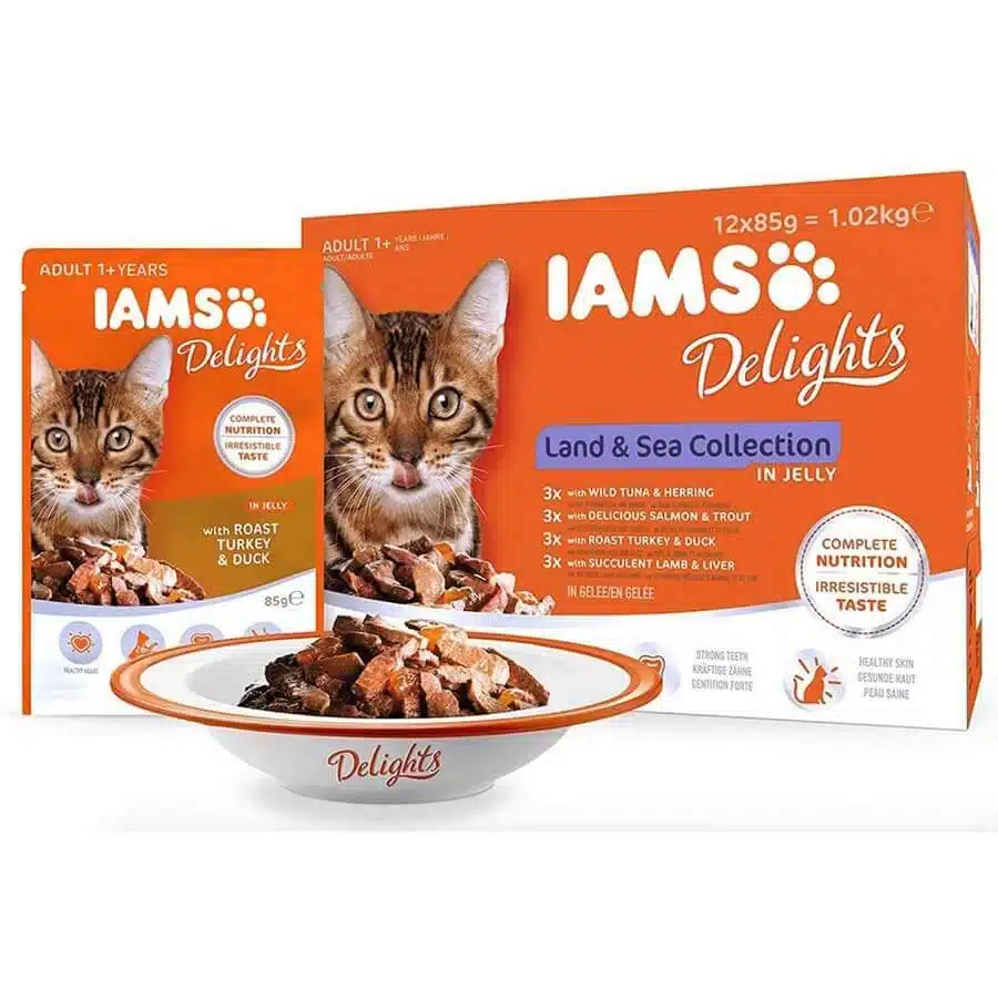 IAMS Advanced Nutrition Multipack Terre & Mer en Gelée Chat 12 x 85 g