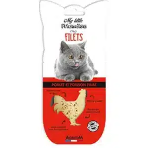 My little Friandise Filet de Poulet et Poisson Fumé pour Chat 30 g
