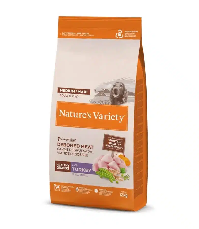 Nature's Variety Croquettes Original No Grain Chien Adulte Medium/Maxi Dinde 10 kg