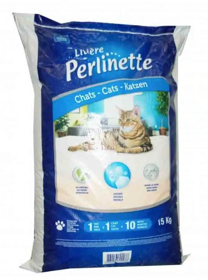 Perlinette Litière Cristaux pour Chats 15 kg