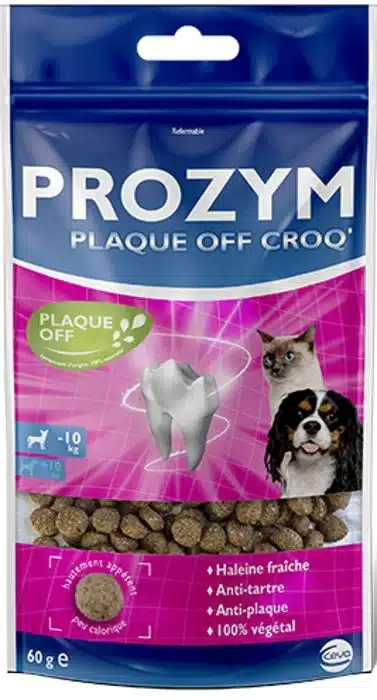 Prozym Plaque Off Croq chat et petit chien 60 grs