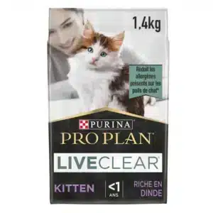 Purina Pro Plan Cat LiveClear Chaton Dinde 1,4 kg