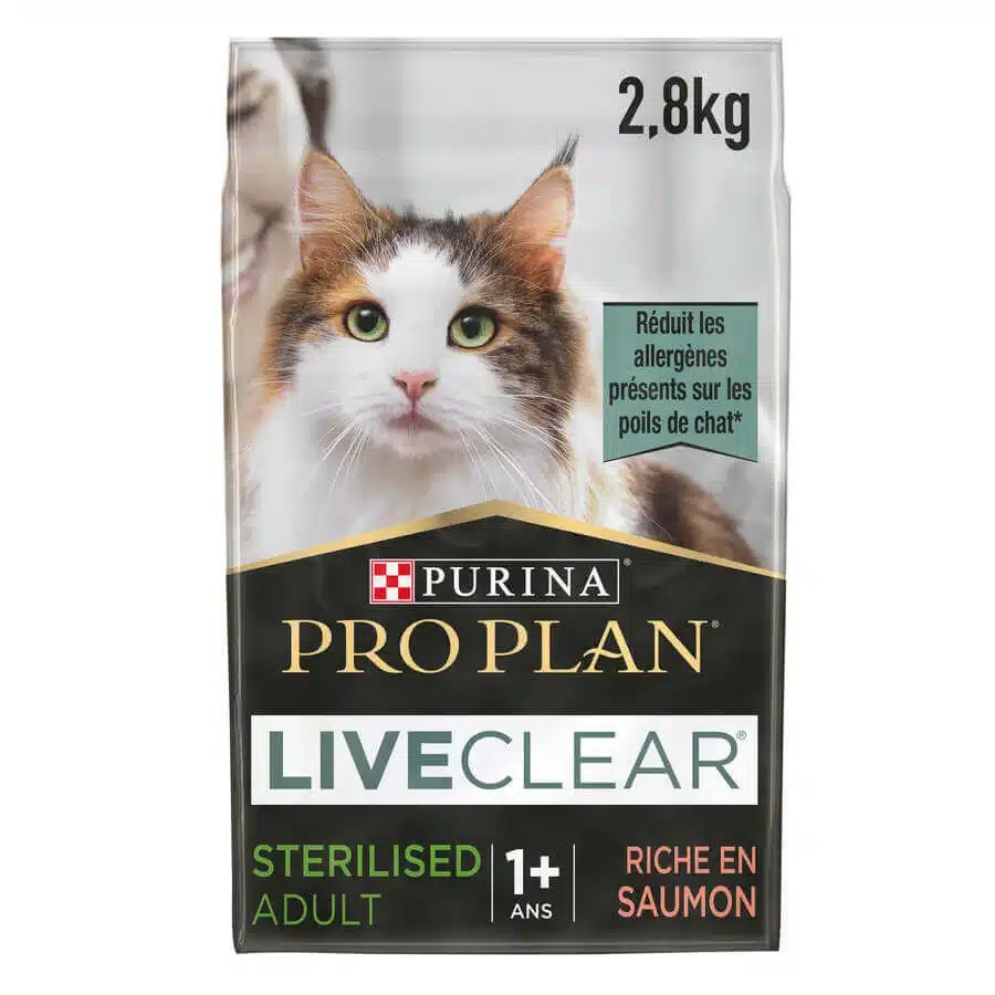Purina Pro Plan Cat LiveClear Sterilisé Adult Saumon 2,8 kg