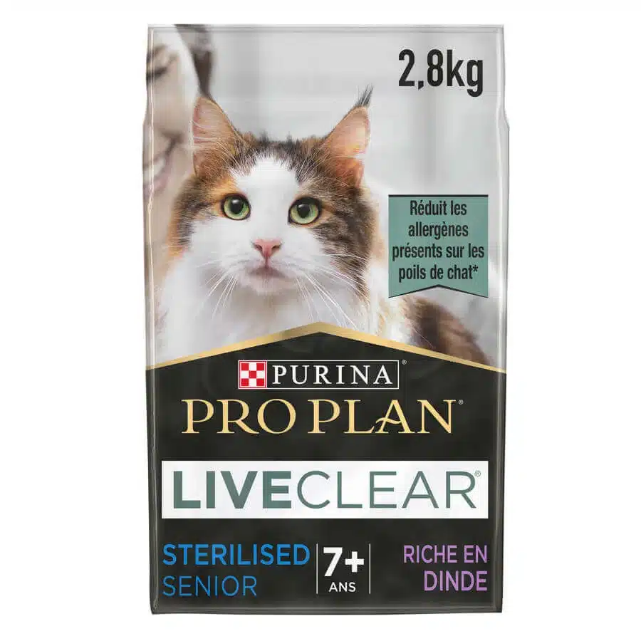 Purina Pro Plan Cat LiveClear Sterilisé Senior Dinde 2,8 kg