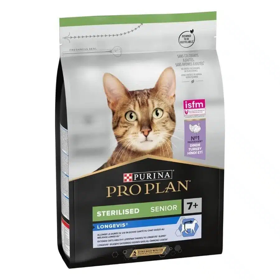 Purina Pro Plan Longevis Chat Senior Sterilised Dinde 3 kg