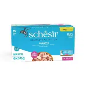 Schesir Thon en bouillon Chat 6 x 50 g