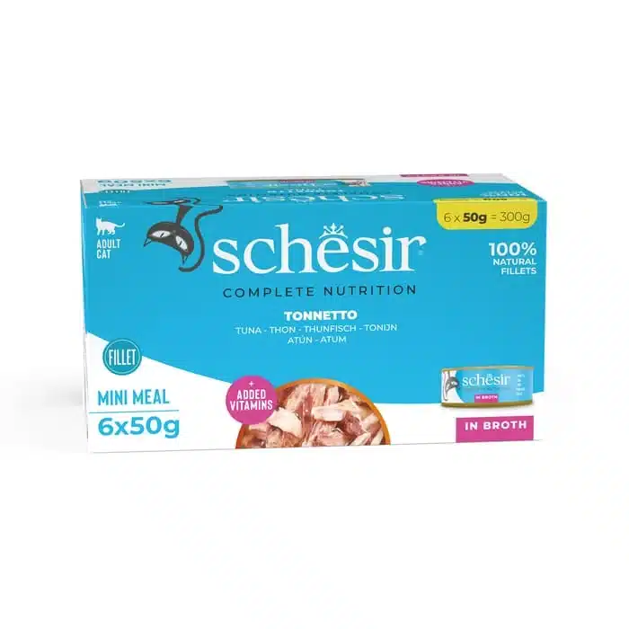 Schesir Thon en bouillon Chat 6 x 50 g