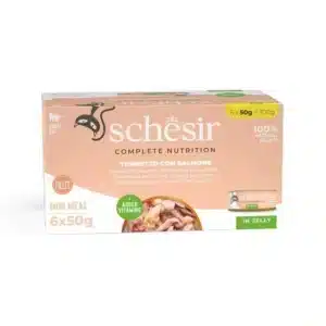 Schesir Thon et Saumon en gelée Chat 6 x 50 g