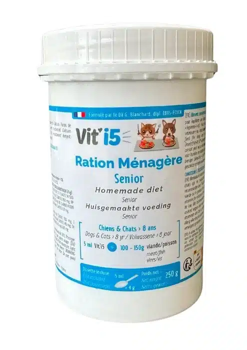 Vit'I5 Bleu Ration Ménagère Poudre Chien Chat Senior 250 g