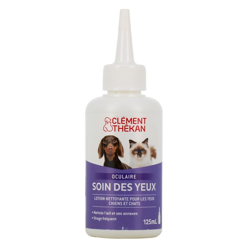 Clément Thékan Soins des Yeux lotion oculaire chien chat 125 ml