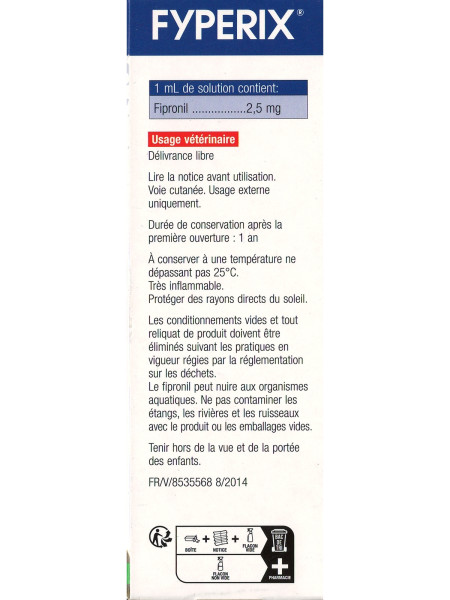 Fyperix spray antiparasitaire chien et chat 250 ml – KRKA