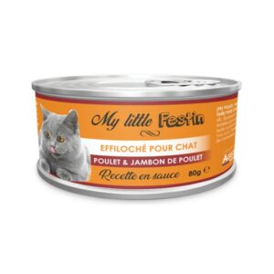 My Little Festin Chat Sauce Poulet & Jambon – 10 g