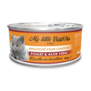 My Little Festin Chaton Bouillon Poulet & Aloe Vera
