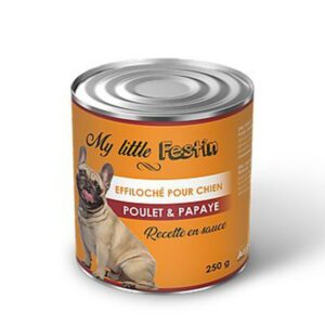 My Little Festin Chien Effiloché Poulet & Papaye