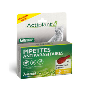Actiplant Pipettes Antiparasitaires Chaton – 2 Pipettes