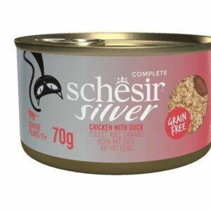 Schesir Poussin et canard Silver 70g – Chat