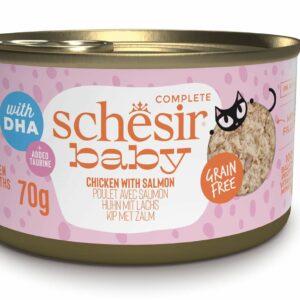Schesir Poulet et saumon Baby 70g – Chat