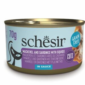 Schesir Sardine et maquereau grillé morceaux 70g – Chat