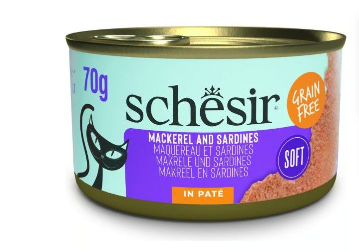 Schesir Sardine et maquereau grillé pâté 70g – Chat