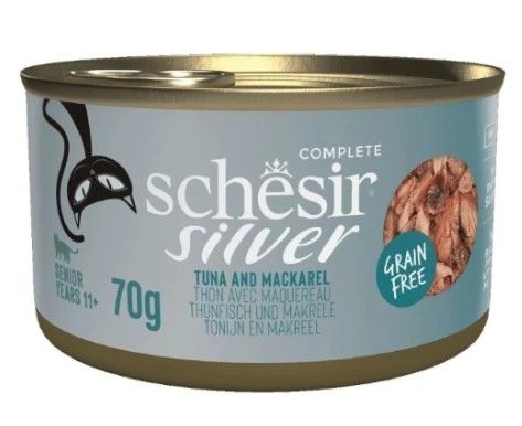 Schesir Thon et maquereau Silver 70g – Chat
